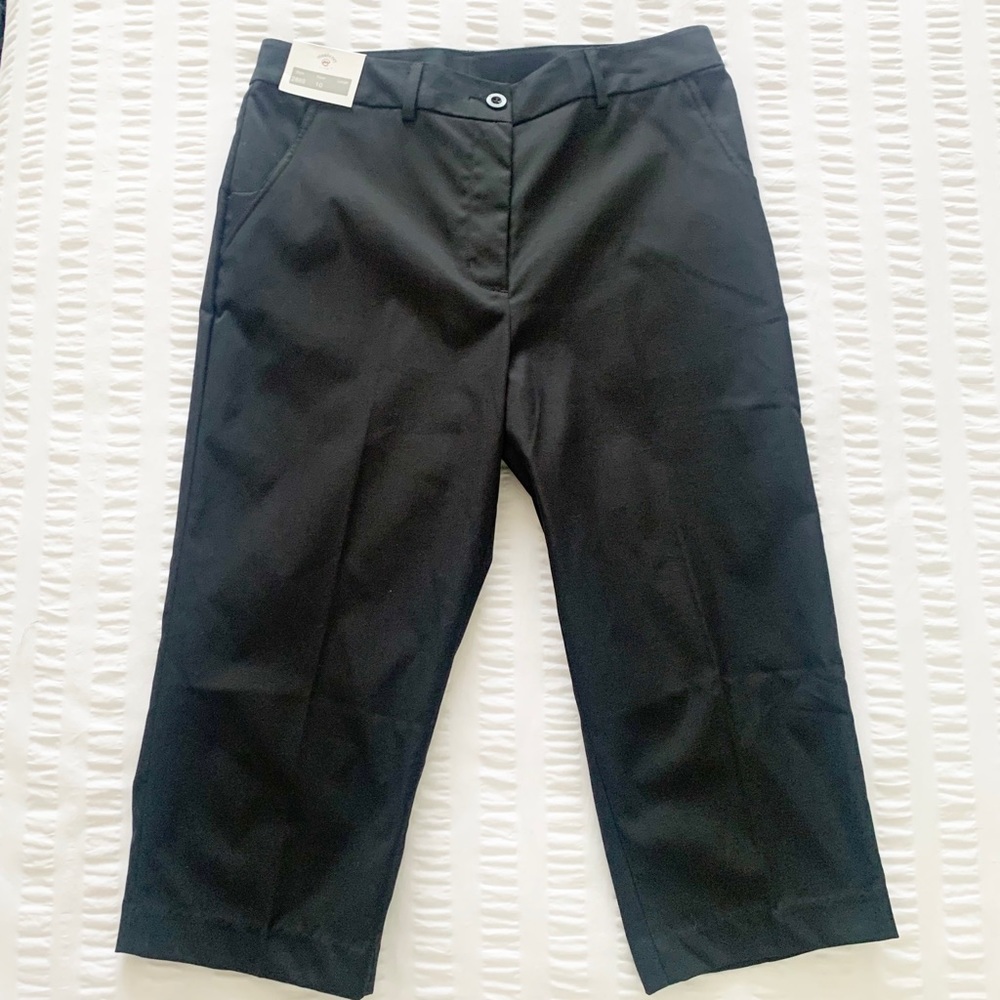 Monterey Club Elite Women’s Black Crop Pants Size 10